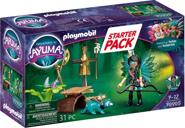 Pack 1 Knight Fairy con Mapache Starter Pack Playmobil Marca Playmobil