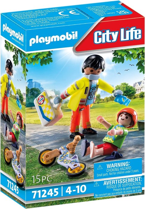 Paramedico con Paciente Playmobil Juego Educativo Marca Playmobil