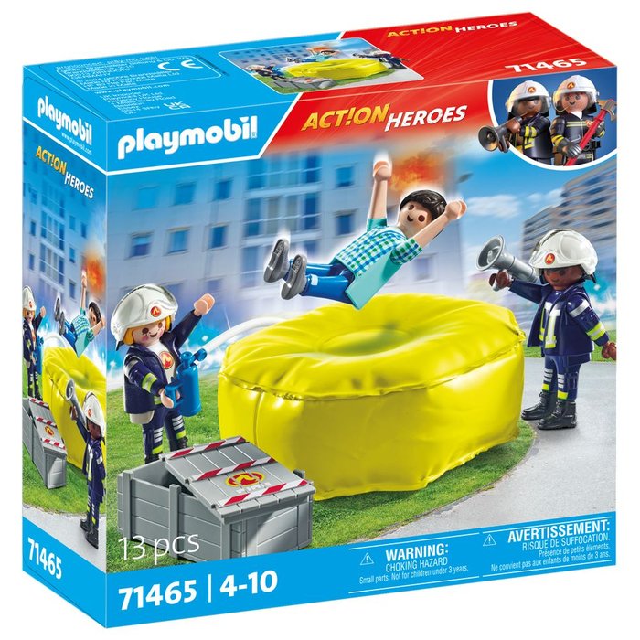PLAYMOBIL BOMBEROS CON COLCHONETA | PLAYMOBIL, S,A, | 1 UNIDAD | 4008789714657 Imagen principal del producto