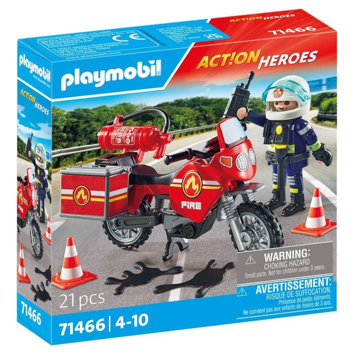 PLAYMOBIL MOTO DE BOMBEROS | PLAYMOBIL, S,A, | 1 UNIDAD | 4008789714664 Imagen principal del producto