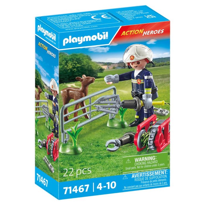 PLAYMOBIL MISION BOMBEROS: RESCATE DE ANIMAL | PLAYMOBIL, S,A, | 1 UNIDAD | 4008789714671 Imagen principal del producto