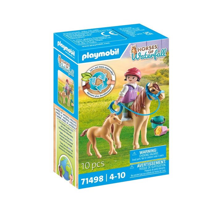 PLAYMOBIL NIÑA CON PONI Y POTRO | PLAYMOBIL, S,A, | 1 UNIDAD | 4008789714985 Imagen principal del producto