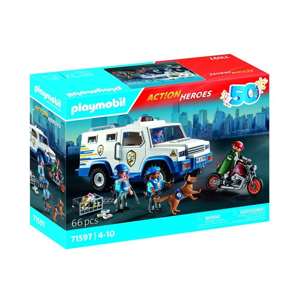 Transportador de Dinero Playmobil marca Playmobil S.A. juguete multicolor