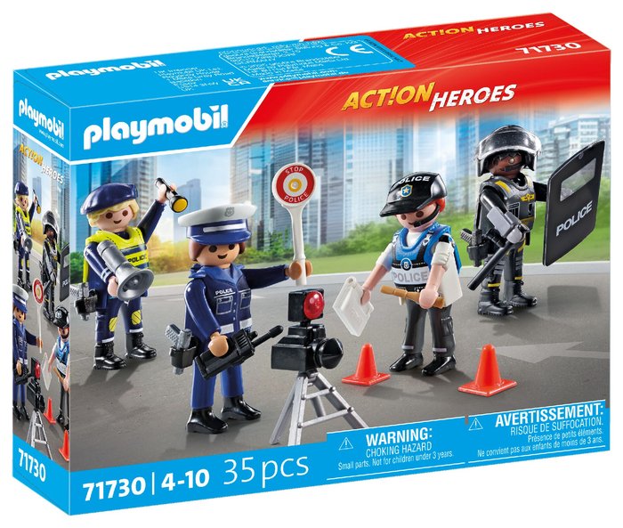 Set de Figuras Policía Playmobil S.A. para niños y coleccionistas