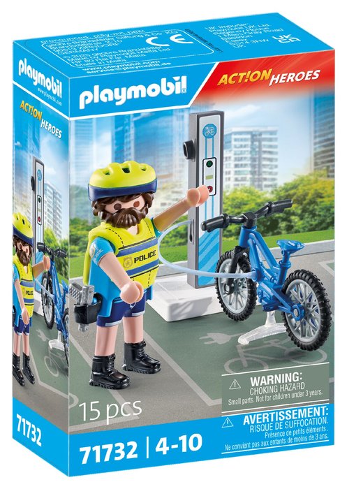 PATRULLA EN BICICLETA | PLAYMOBIL, S,A, | 1 UNIDAD | 4008789717320 Imagen principal del producto