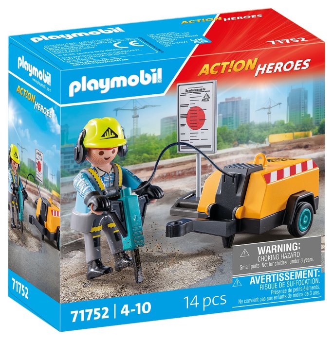 Obrero Juego de Juguete Playmobil para Niños 14,2 cm Imagen principal del producto