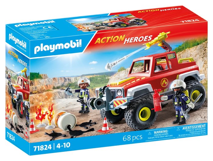 Camión de Bomberos Playmobil Sólido y Detallado Imagen principal del producto
