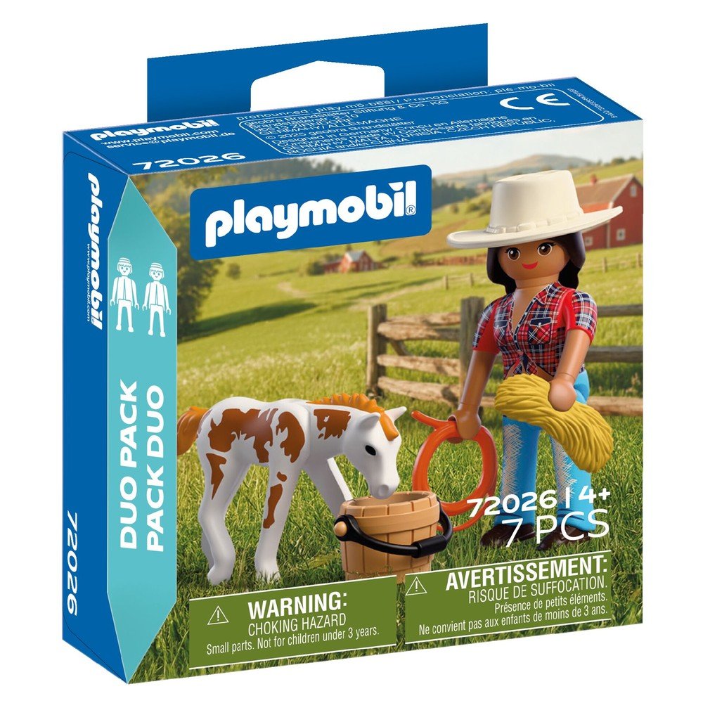 Playmobil Duo Pack Jinete con Caballo