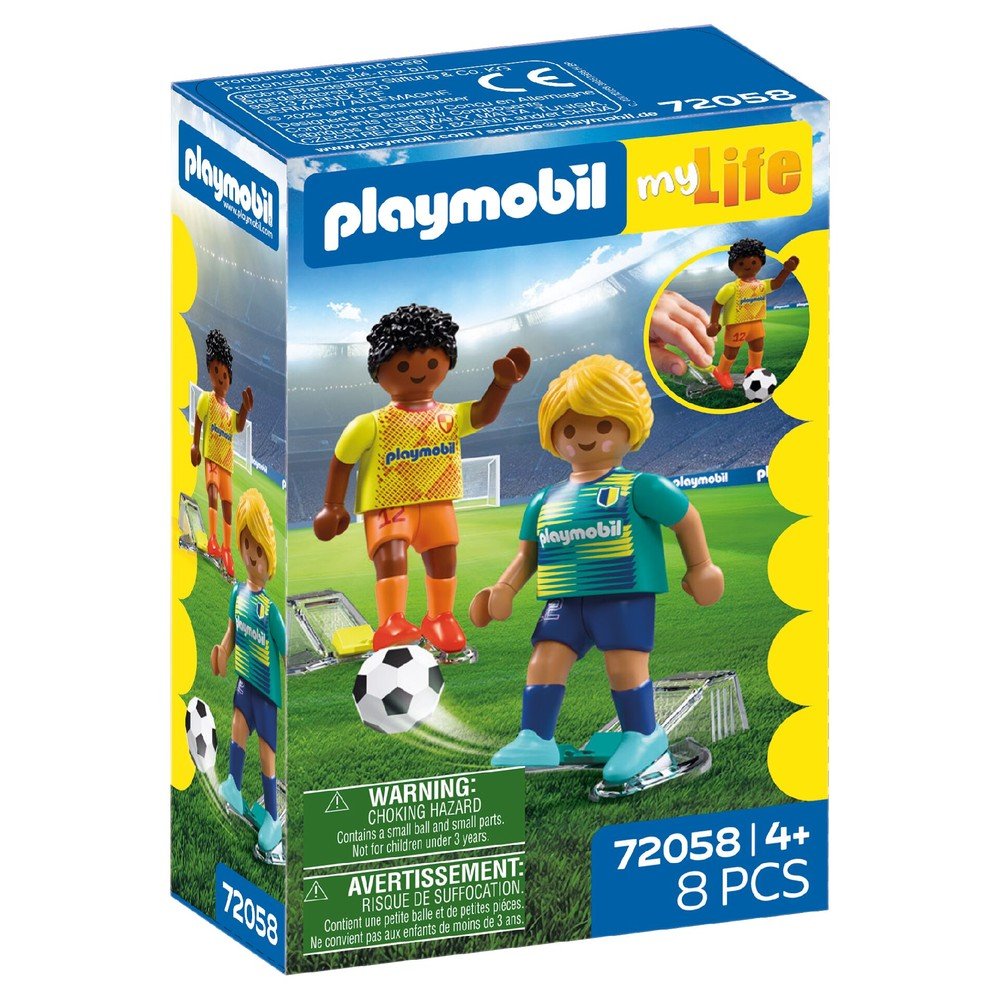 Jugadores de Futbol Playmobil Marca Playmobil Pack 3 figuras Imagen principal del producto