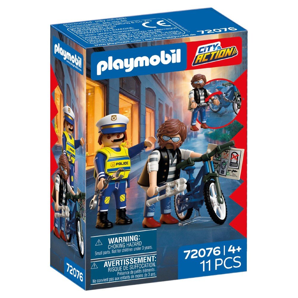 Playmobil Robo de Bicicleta Juguete para niños a partir de 4 años Imagen principal del producto
