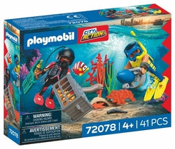 Juego educativo Policia Buzo con Tesoro Playmobil marca