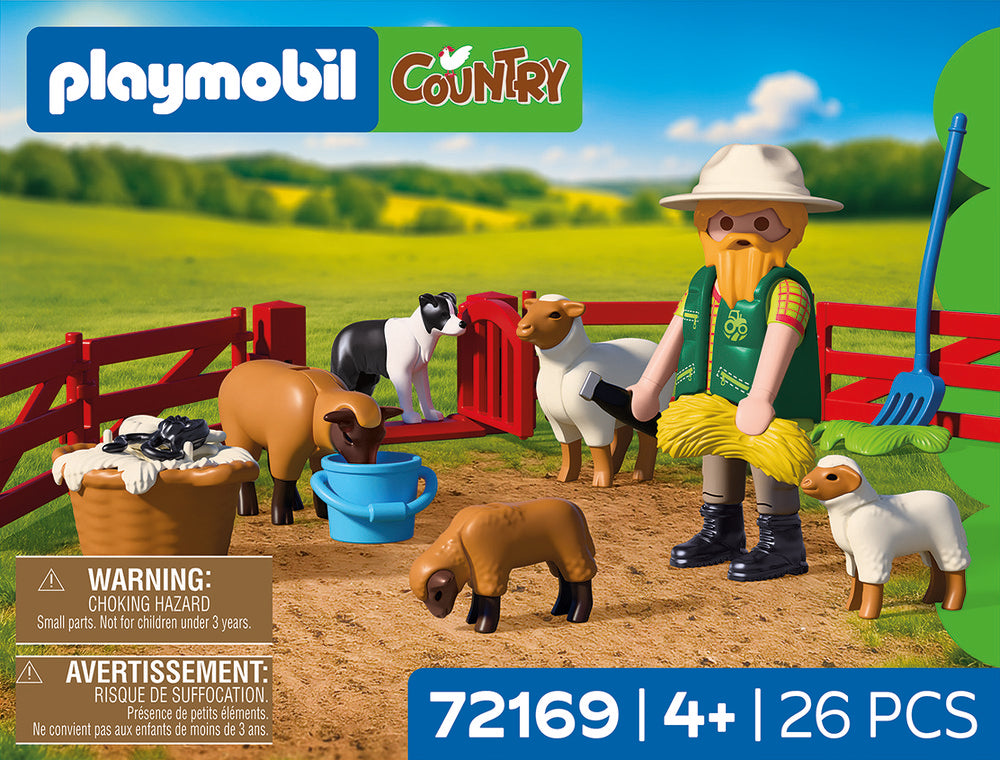 Playmobil Joven Pastor con ovejas y perro