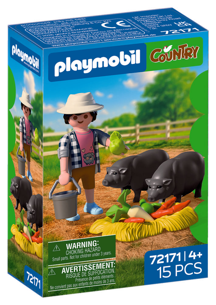 Playmobil Granjero con Cerdito Panzón