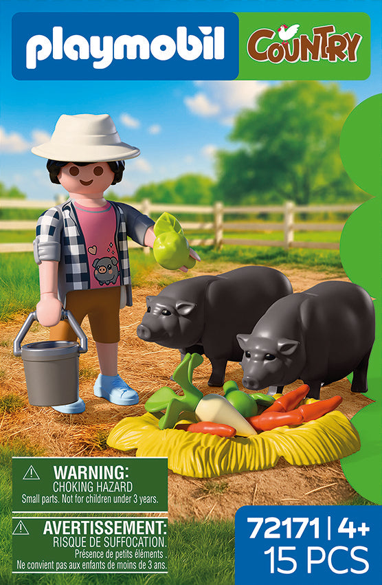 Playmobil Granjero con Cerdito Panzón