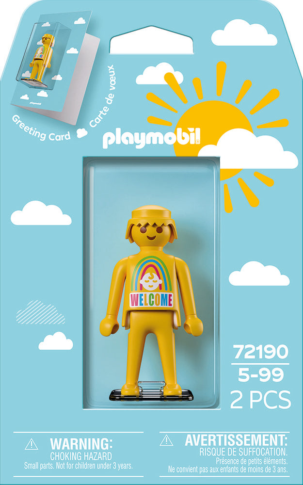 Tarjeta de Felicitación Nacimiento Playmobil
