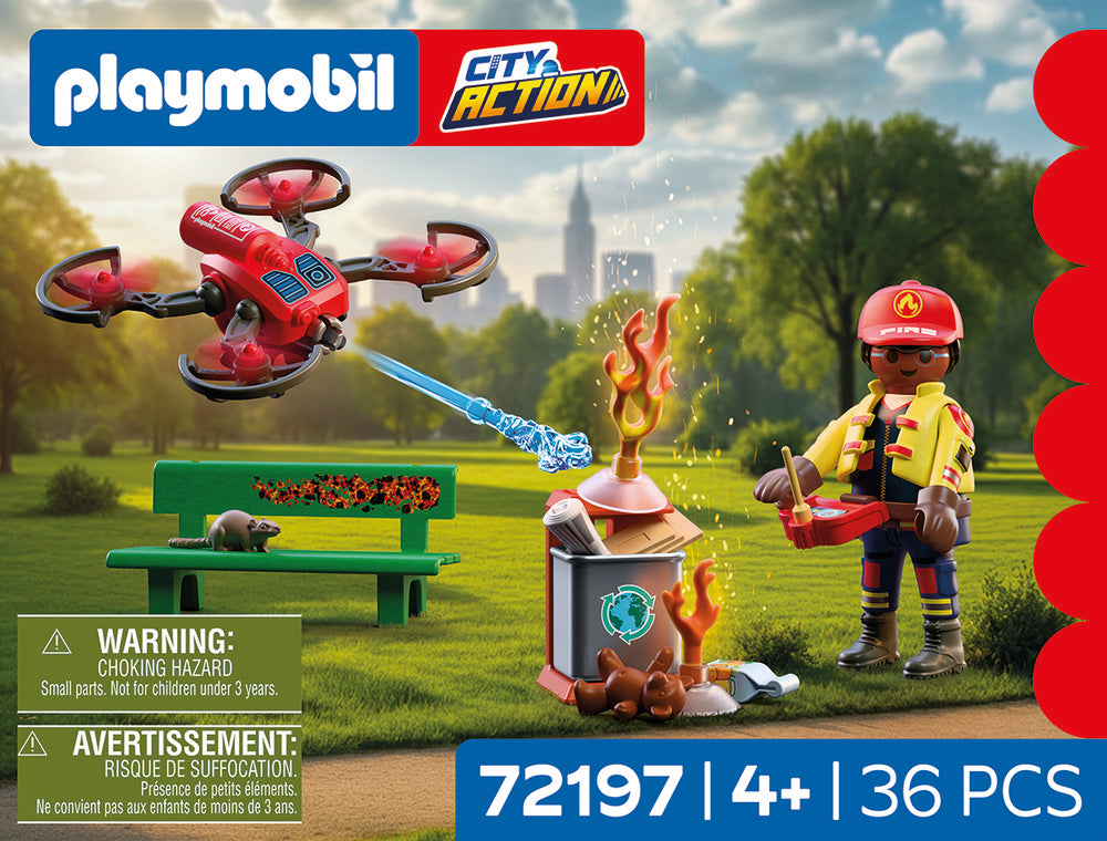Dron de extinción de incendios Playmobil