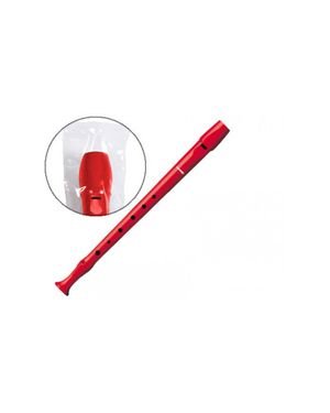 Flauta Hohner 9508 Roja con Funda Transparente