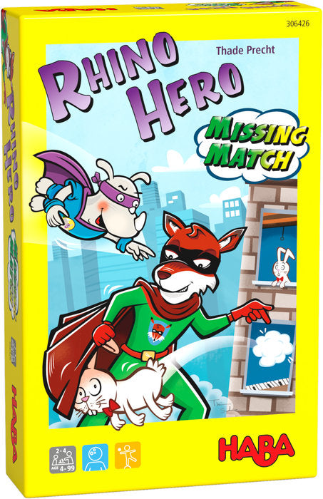 JUEGO HABA RHINO HERO- MISSING MATCH | HABA | 1 UNIDAD | 4010168259284