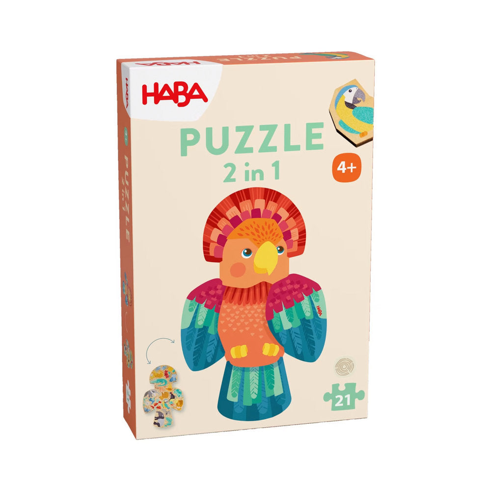 Juego Haba Puzzle 2 en 1 Papagayo HABA Imagen principal del producto