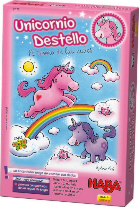 JUEGO HABA UNICORNIO DESTELLO EL TESORO DE LAS NUBES | HABA | 1 UNIDAD | 4010168287539 Imagen principal del producto