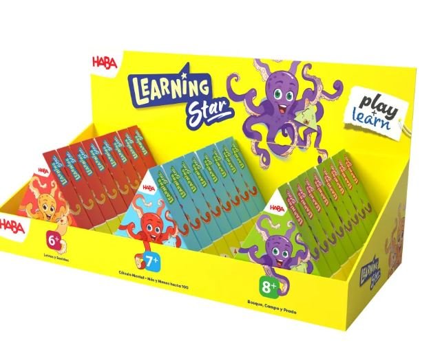 Expositor 24 Juegos Haba Learning Star Marca HABA