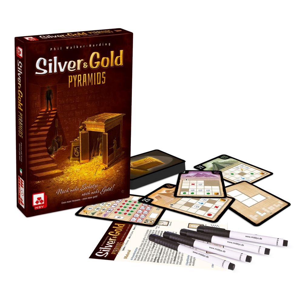Juego de Mesa Silver & Gold Pyramids Heraclio Fournier