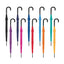 Paraguas Largo Mujer Auto Liso 12 Colores Surtidos Cuatro Gotas