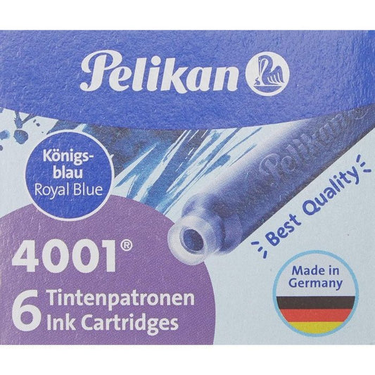 CARTUCHO PELIKAN 4001 TP6 AZUL REAL | 50 UNIDADES | (PELIKAN, S,A,)