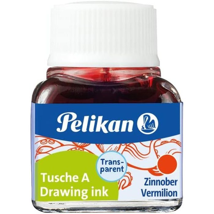TINTA CHINA PELIKAN 523 10ML Nº 3 BERMELLON | 1 UNIDADES | (PELIKAN, S,A,) Imagen principal del producto