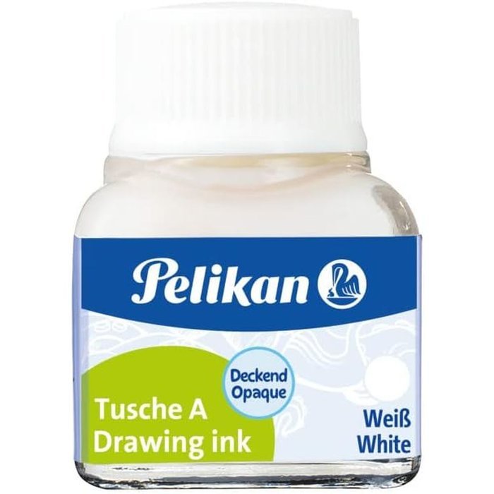 TINTA CHINA PELIKAN 523 10ML Nº 18 BLANCO | 10 UNIDADES | (PELIKAN, S,A,) Imagen principal del producto