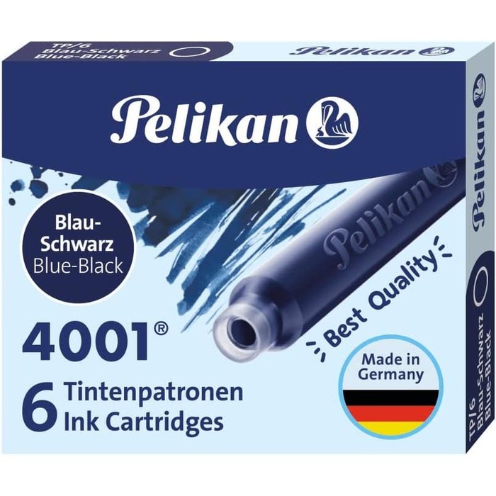 Cartucho de Tinta Pelikan 4001 TP6 Azul Negro