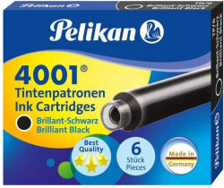 Cartucho de tinta negra Pelikan 4001 para plumas Imagen principal del producto