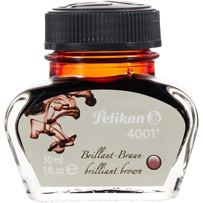 TINTERO PELIKAN 4001 30ML PARDO | 1 UNIDADES | (PELIKAN, S,A,)