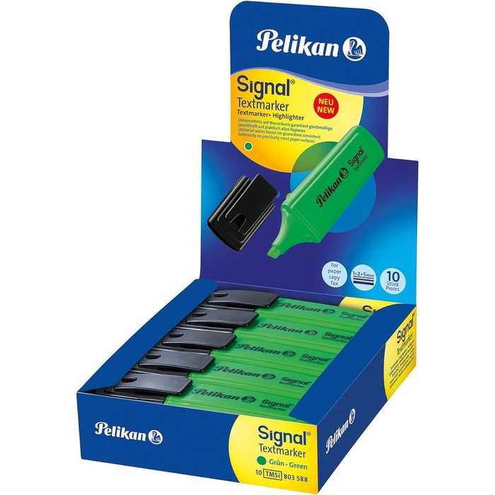 Marcador Pelikan Signal Verde Fluor | Pelikan, S,A, | Pack 10 Unidades Imagen principal del producto