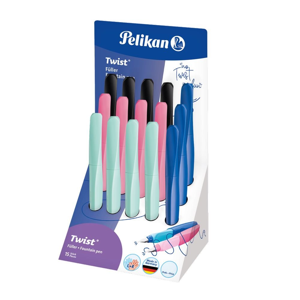 Expositor 15 Pluma Estilografica Twist 4 Colores Surtidos PELIKAN Imagen principal del producto