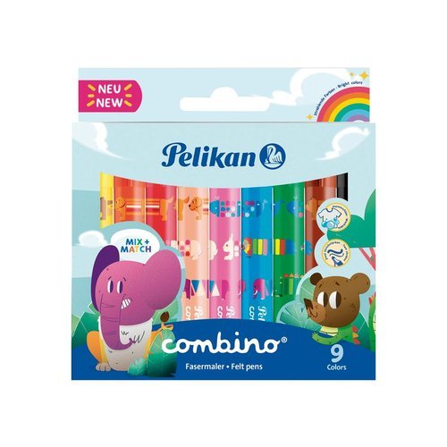 Rotuladores Pelikan Combino Jumbo Caja 9U Imagen principal del producto