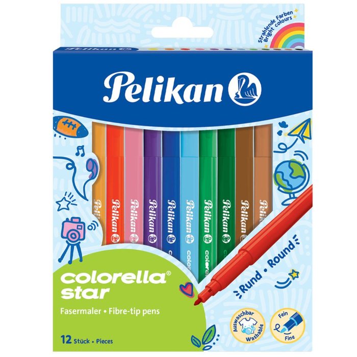 Rotulador Pelikan Colorella Star 12 Colores Imagen principal del producto