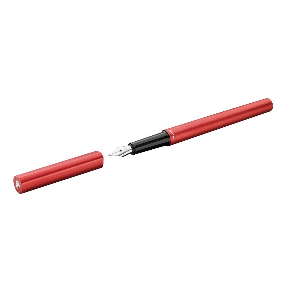 Pluma Pelikan Ineo Rojo Caja Metal