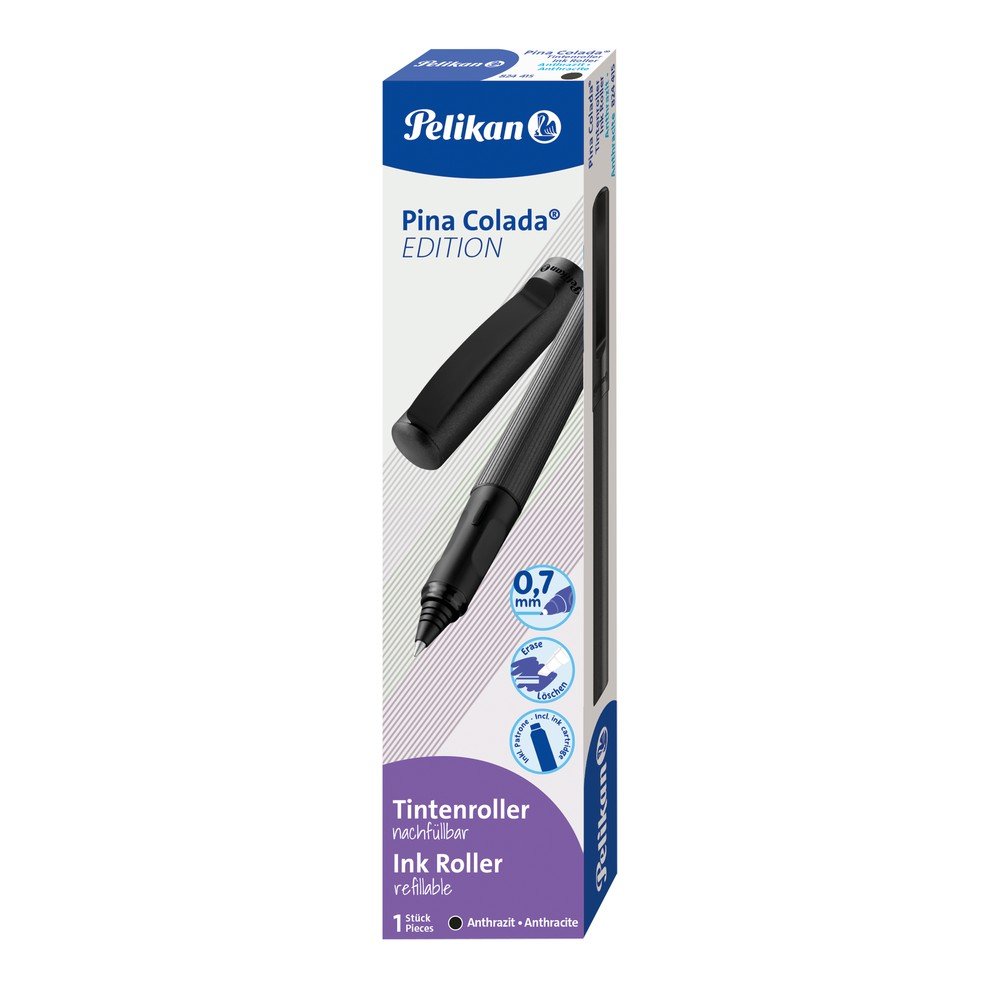 Boligrafo Roller Pelikan Piña Colada Antracita Marca Pelikan