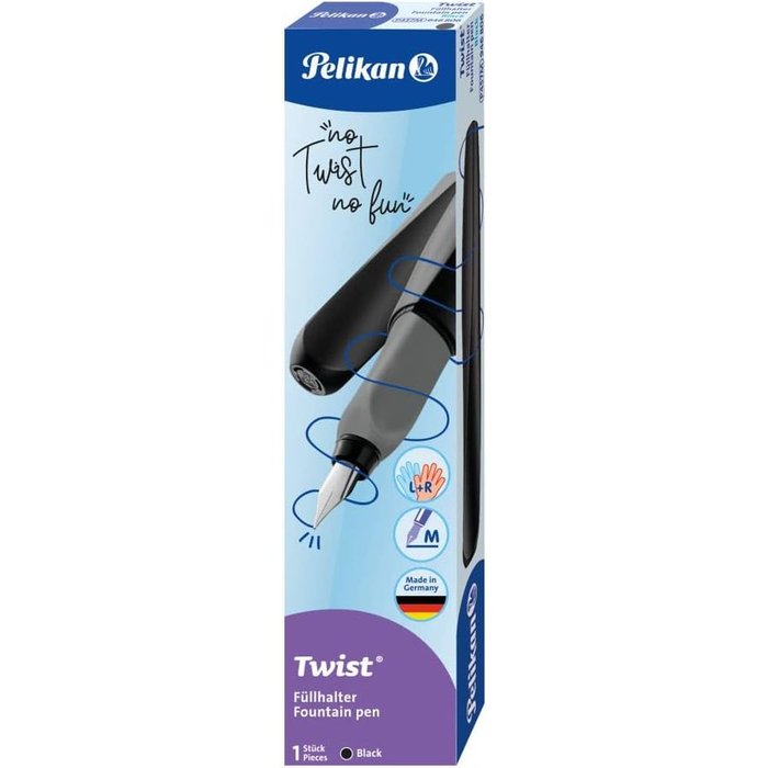 PLUMA ESTILOGRAFICA PELIKAN TWIST NEGRO | 1 UNIDADES | (PELIKAN, S,A,) Imagen principal del producto