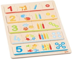 Puzzle Aprende a Contar 20 Piezas GOKI para niños