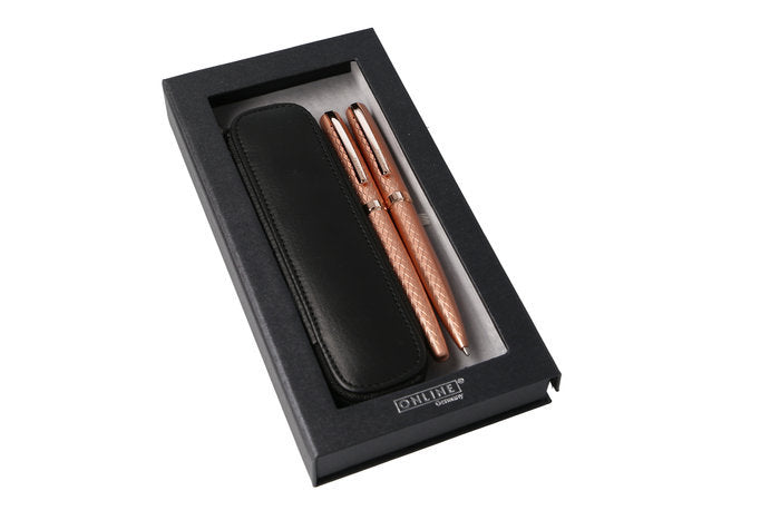 SET PLUMA Y BOLIGRAFO ELEGANZA DIAMOND ROSE+ ESTUCHE REGALO | 1 UNIDADES | (ONLINE) Imagen principal del producto