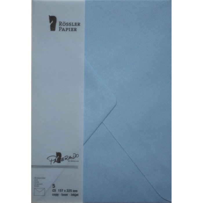 PAQUETE 5 UNIDADES SOBRE C5 PAPERADO AZUL | 1 UNIDADES | (GRUPO ERIK ME)