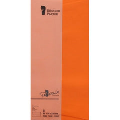 PAQUETE 5 SOBRES DL AMERICANO PAPERADO NARANJA | 1 UNIDADES | (GRUPO ERIK ME)