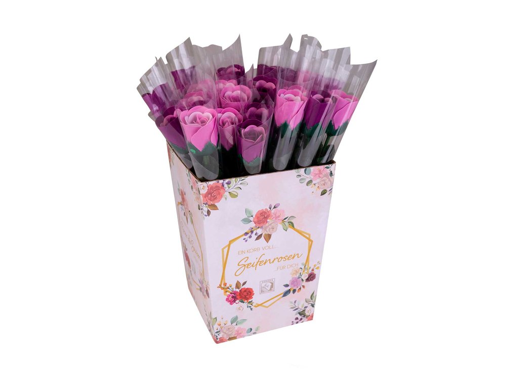 EXP,24 ROSA DE BAÑO 4G AROMA ROSA 2 COLORES | PERFUMERIA MEDITERRANEAN | ENVASE 24 UDS. UNIDAD | 4015953696022