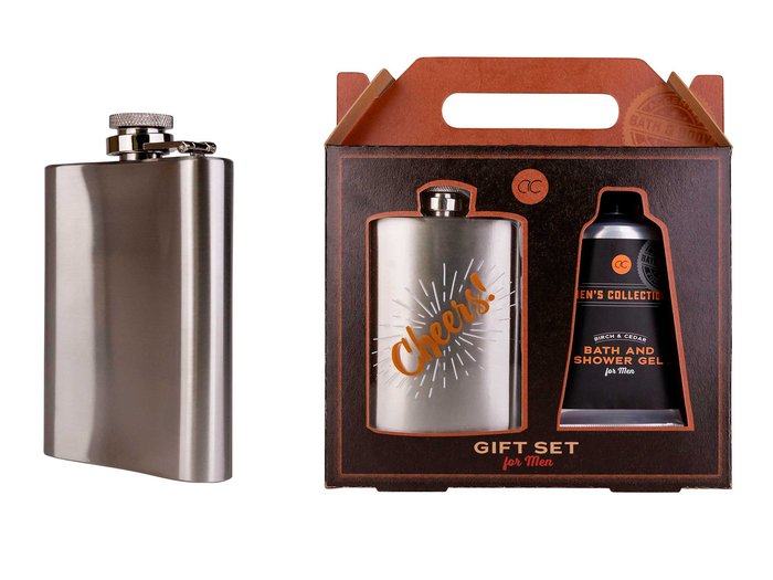SET REGALO 60 ML GEL DE DUCHA, PETACA AROMA ABEDUL Y CEDRO | PERFUMERIA MEDITERRANEAN | 1 UNIDAD | 4015953715754 Imagen principal del producto