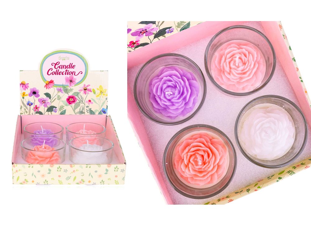 EXP,4 VELA PERFUMADA 7,5 CM AROMA FLORAL | PERFUMERIA MEDITERRANEAN | ENVASE 4 UDS. UNIDAD | 4015953737213 Imagen principal del producto
