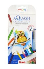 SET ACUARELABLE CREATIVO PENTEL 12 LAPICES + PINCEL AGUA | 1 UNIDADES | (PENTEL)