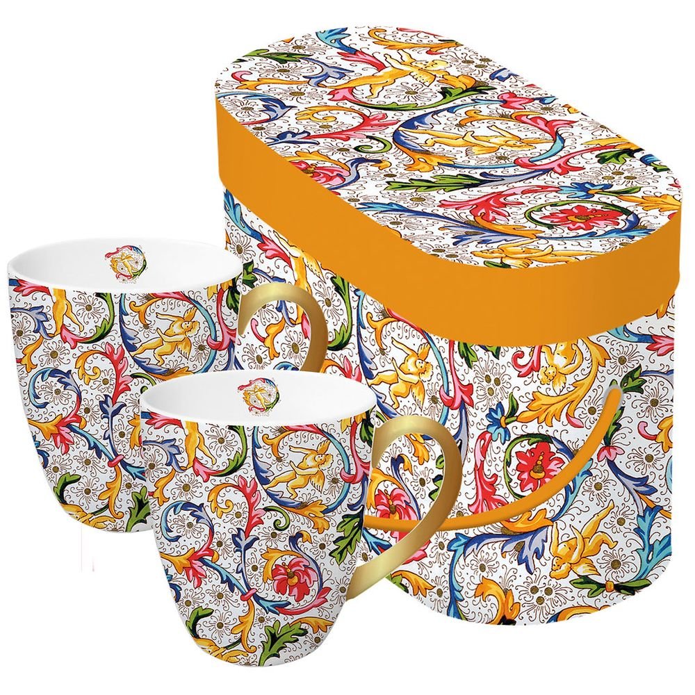 Set 2 Tazas Fiorentina Real Gold y Caja Regalo PPD Imagen principal del producto