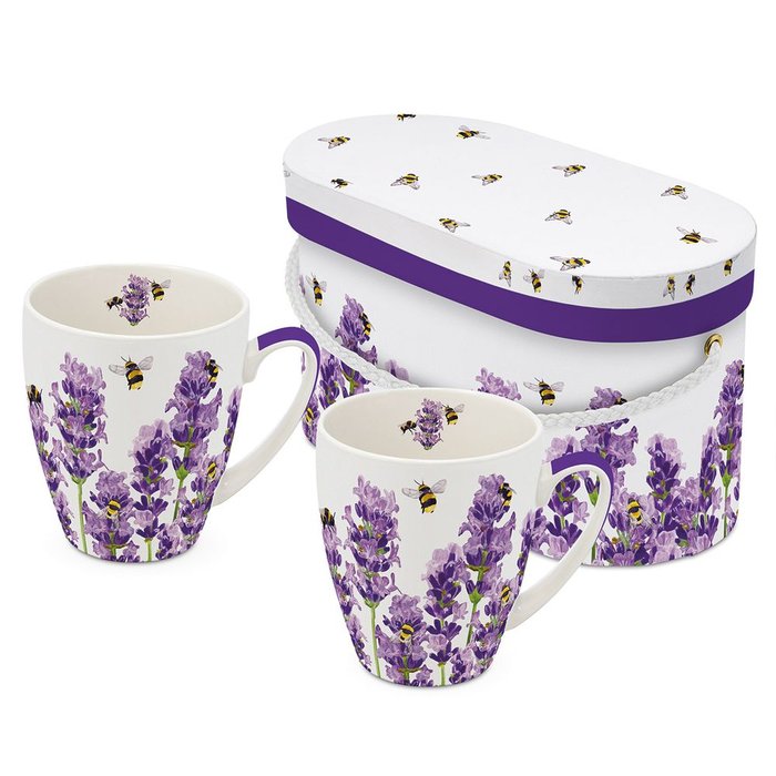 SET 2 TAZAS BEES & LAVENDER + CAJA REGALO | PPD | 1 UNIDAD | 4021766279482 Imagen principal del producto